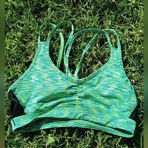 Lime green sport bra